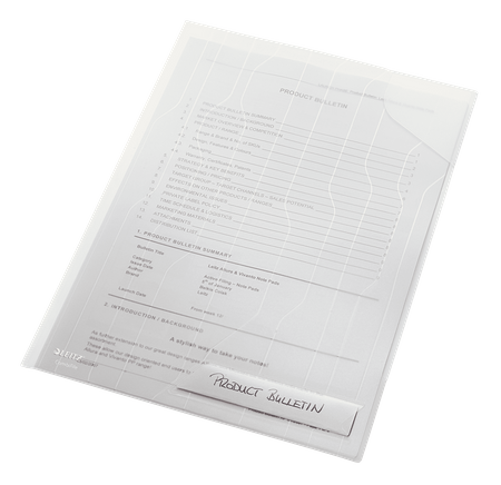 FOLDER LEITZ COMBIFILE A4 BIAŁY TRANSPARENTNY (5)
