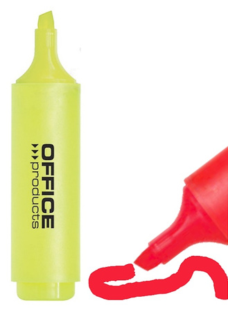 Zakreślacz fluorescencyjny OFFICE PRODUCTS, 2-5mm (linia), niebieski