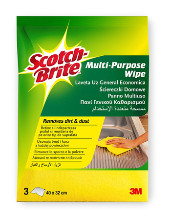 Ściereczki Scotch-Brite domowe żółte (3)