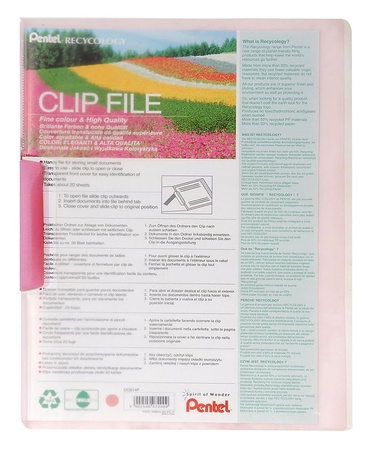 Skoroszyt z klipsem Pentel Clip File A4 20k niebieski