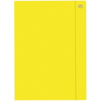 TECZKA KARTONOWA Z GUMKĄ A4+ ŻÓŁTA