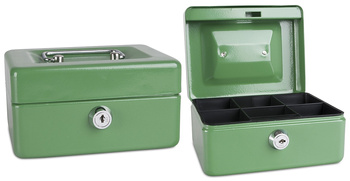 Kasetka na pieniądze Donau 152x80x115mm zielona