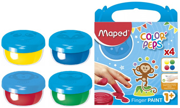 Farby do malowania palcami Maped Color'Peps Early Age 4 kolory