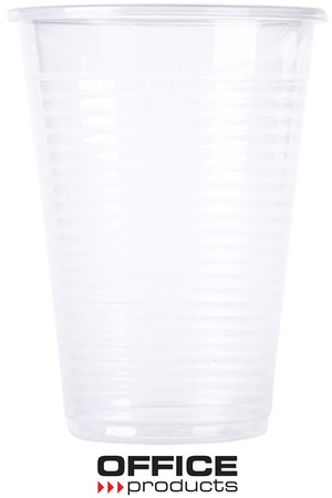 Kubek plastikowy Office Products 200ml termiczny transparentny (100)