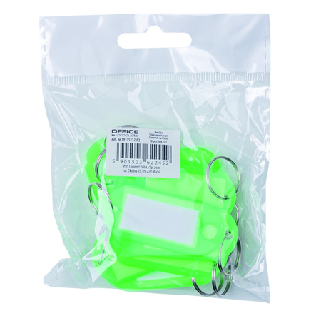 Zawieszki na klucze Office Products zielone (10)