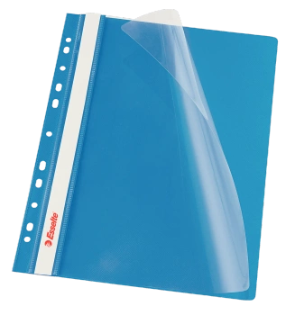 SKOROSZYT WPINANY ESSELTE A4 PP NIEBIESKI (10)