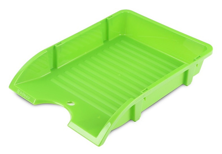 Szufladka na biurko DONAU, niełamliwa, PP, A4, jasnozielony