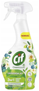 Spray Cif Cleanboost 500ml Uniwersalny Zielona Herbata i Eukaliptus