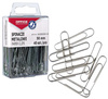 Spinacze metalowe OFFICE PRODUCTS, gładkie, 50mm, w pudełku, 40szt., srebrne 