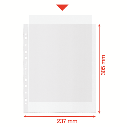 Koszulki Esselte Recycled Premium Maxi A4+/70µm groszkowe (100) 