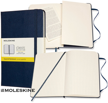 Notatnik Moleskine Classic M (11.5x18cm) kratka niebieski