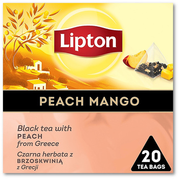 Herbata Lipton Piramid czarna Peach Mango (20)