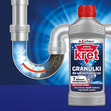 Środek do rur Kret 280g granulki 