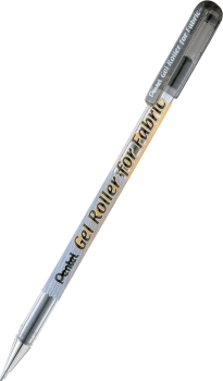 Długopis do tkanin Pentel Gel Roller for Fabric czarny