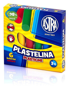 Plastelina Astra 6 kolorów