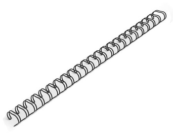 GRZBIETY DRUTOWE 3:1 6,4mm CZARNE (100)