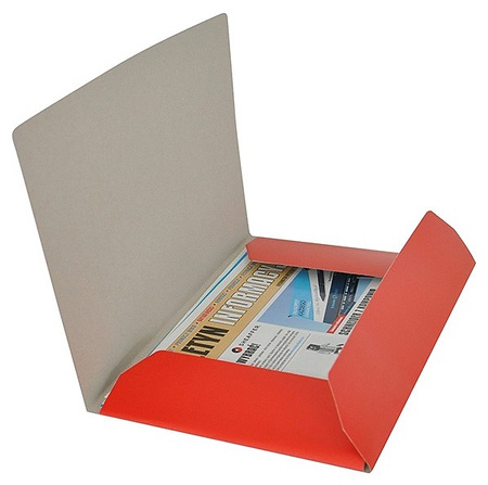 Teczka kartonowa z gumką Office Products A4/300g biała