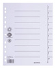 Przekładka DONAU, karton, A4, 235x300mm, 1-10, 1 karta, czerwona