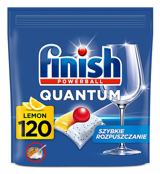 Kapsułki do zmywarki Finish Quantum All-in-1 Lemon (120)