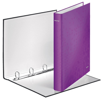 SEGREGATOR LEITZ WOW A4/40mm 4RD FIOLETOWY