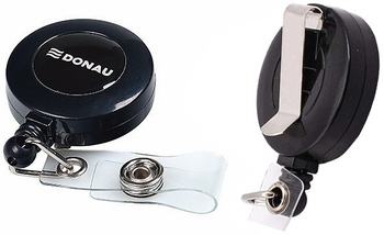 Linka do identyfikatora Donau 80cm zwijana czarna (10)