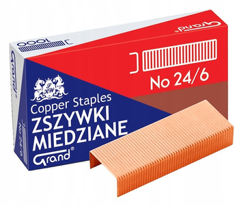 Zszywki Grand 24/6 miedzowane (1000)