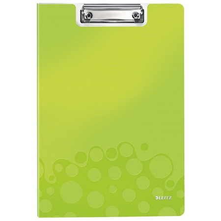 TECZKA Z KLIPEM LEITZ WOW A4 ZIELONA