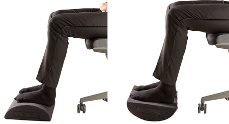 Poduszka pod stopy Fellowes Breyta czarna