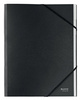 Teczka PP z gumką Leitz Recycle A4 6 przekładek czarna