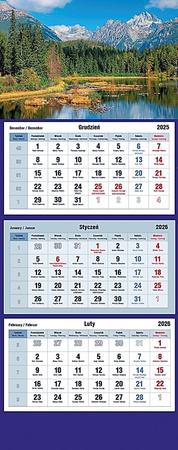 Kalendarz trójdzielny Michalczyk i Prokop 315x855mm