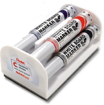 Markery do tablic Pentel Maxiflo MWL5M (+ czyścik) 4 kolory