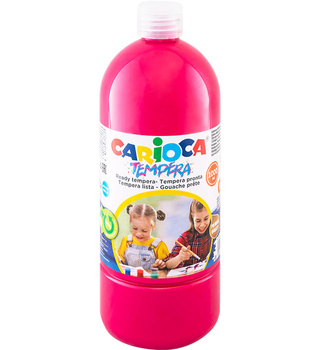 Farba tempera Carioca 1000ml ciemnoróżowa