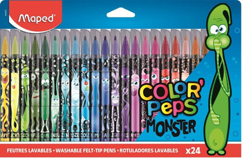 Flamastry Maped Color'Peps Monster 24 kolory
