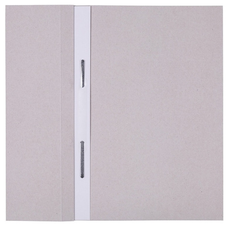 Skoroszyt OFFICE PRODUCTS Budget, karton, z oczkiem, nadruk, 1/2, A4, 250gsm, biały