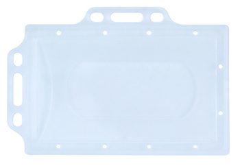 Identyfikator Donau 56x90mm PCV 2 uchwyty transparentny