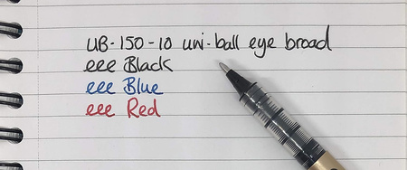 Pióro kulkowe Uni UB-150-10 (wkład niebieski) złote