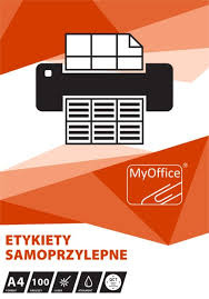 Etykiety MyOffice A4 105x37mm białe (100)