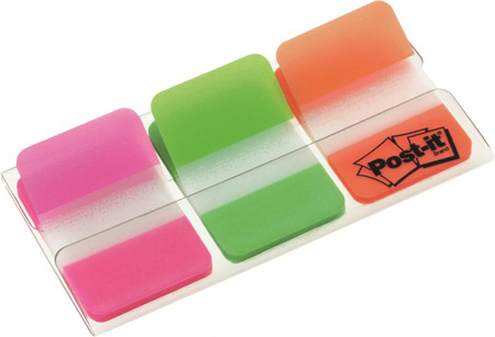 ZAKŁADKI POST-IT 25*38mm 3 KOLORY (3*22)