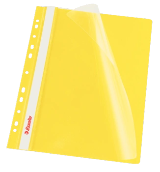 SKOROSZYT WPINANY ESSELTE A4 PP ŻÓŁTY (10)