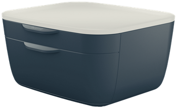 POJEMNIK 2 SZUFLADY LEITZ COSY SZARY