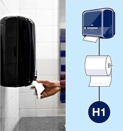 Ręcznik w rolce Tork Matic H1 280m 1w białe (6)