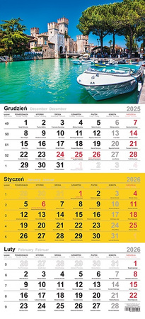 Kalendarz trójdzielny Michalczyk i Prokop 290x619mm