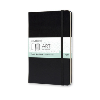 Notatnik Moleskine Music L (13x21cm) 5 linia czarny