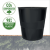 Kosz na śmieci Leitz Recycle 15L czarny