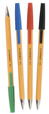 Długopisy Q-Connect 0.4mm zielone (20)
