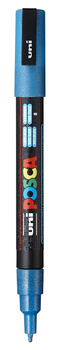 Marker z farbą plakatową Uni POSCA PC-3ML brokatowy jasnoniebieski