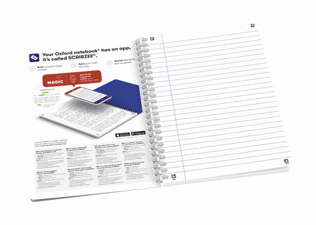 KOŁONOTATNIK OXFORD FLORAL A5/60K LINIA