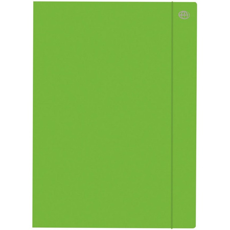 TECZKA KARTONOWA Z GUMKĄ A4+ ZIELONA