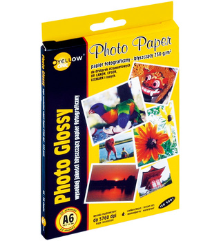 PAPIER FOTO YELLOW ONE A6 230g BŁYSK (20)