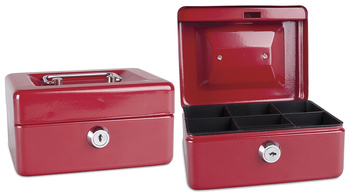 Kasetka na pieniądze Donau 152x80x115mm czerwona